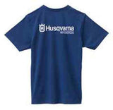 Husqvarna Basic Logo Tee Blue Adult Logo T-shirt