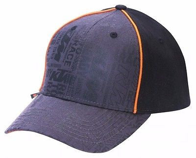 KTM STAMPED LOGO HAT BLACK ADJUSTABLE MEN'S LOGO CAP