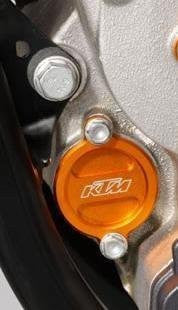 NEW KTM ORANGE OIL FILTER COVER 350 400 450 530 EXC SXF SMR 2007-12 SXS11450255