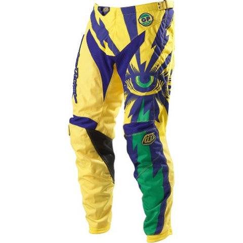 Troy Lee Designs GP Cyclops Men's Motocross/Off-Road/Dirt Bike Motorcycle Pants - Yellow/Purple / Size 34