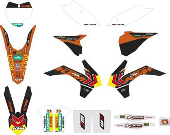 KTM SX Factory Graphic Kit SX Models 13-15