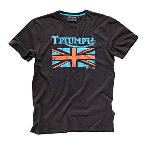 Triumph Union Flag T-shirt M Black