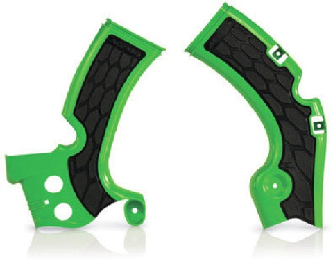 X-Grip Frame Guards Green/Black Kawasaki KX250F 2021-2023 2742601089