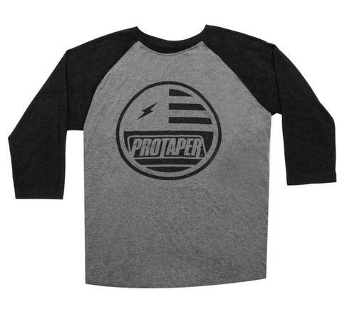 ProTaper Bolt Tee Grey/Black 3/4 Sleeve Men's T-shirt